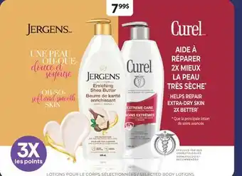 Jean Coutu JERGENS, CUREL Selected Products offer