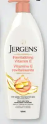 Familiprix Jergens revitalizing vitamin E 620ml offer