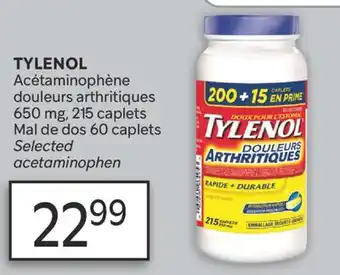 Brunet TYLENOL Acétaminophène douleurs arthritiques offer