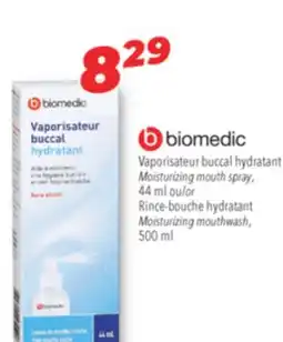 Familiprix biomedic Moisturizing mouth spray 44 ml or Moisturizing mouthwash 500 ml offer