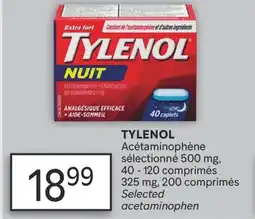 Brunet TYLENOL ACÉTAMINOPHÈNE SÉLECTIONNÉ offer