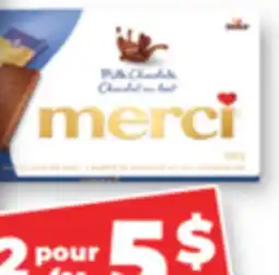 Familiprix Merci milk chocolate bars offer