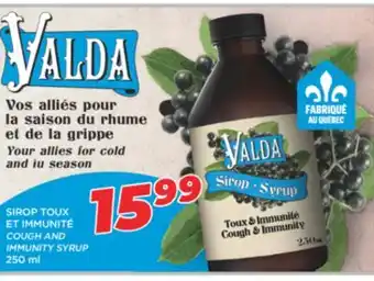 Familiprix VALDA COUGH AND IMMUNITY SYRUP 250 ml offer