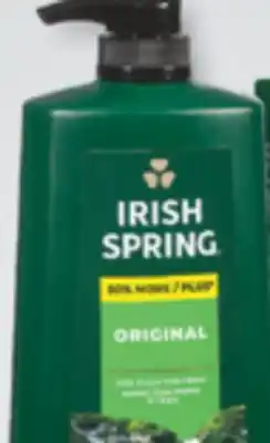 Familiprix IRISH SPRING Body wash, 887 ml or Saop, 6 x 104,8 g offer