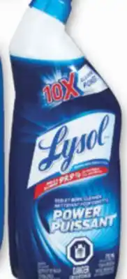 Familiprix Lysol toilet bowl cleaner power offer