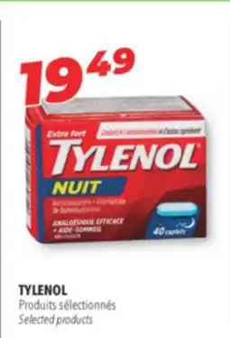 Familiprix Tylenol Extra Strength nighttime pain reliever + sleep aid caplets 40un offer