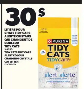 Provigo LITIÈRE POUR CHATS TIDY CARE ALERTE CRISTAUX QUI CHANGENT DE COULEUR TIDY CATS, 3,63 KG offer