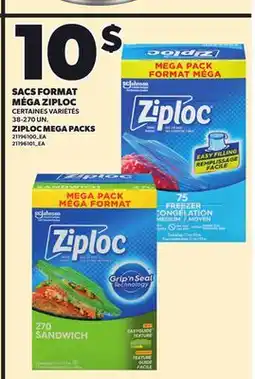 Provigo SACS FORMAT MÉGA ZIPLOC, 38-270 UN offer