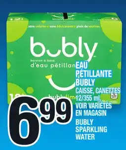 Marche Ami EAU PÉTILLANTE BUBLY | BUBLY SPARKLING WATER offer