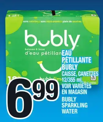 Marche Ami EAU PÉTILLANTE BUBLY | BUBLY SPARKLING WATER offer