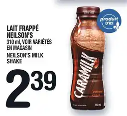 Marche Ami LAIT FRAPPÉ NEILSON'S | NEILSON'S MILK SHAKE offer