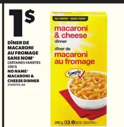 Provigo DÎNER DE MACARONI AU FROMAGE SANS NOM , 200G offer