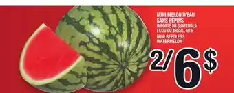 Marche Ami MINI MELON D'EAU SANS PÉPINS | MINI SEEDLESS WATERMELON offer