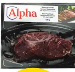 Giant Tiger Alpha beef flap steak or Legacy pork souvlaki kabobs offer