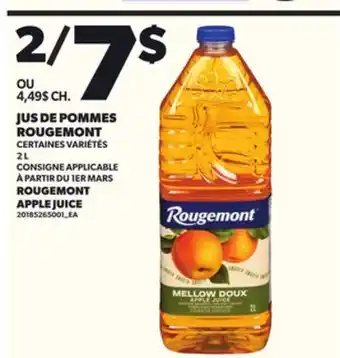 Provigo JUS DE POMMES ROUGEMONT, 2 L offer