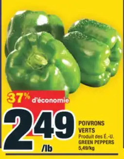 Super C POIVRONS VERTS | GREEN PEPPERS offer