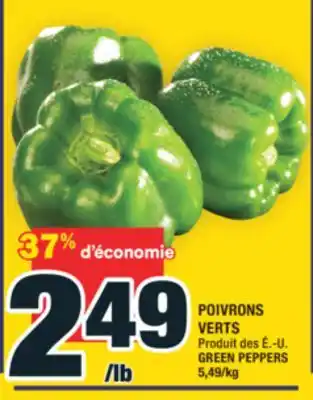 Super C POIVRONS VERTS | GREEN PEPPERS offer