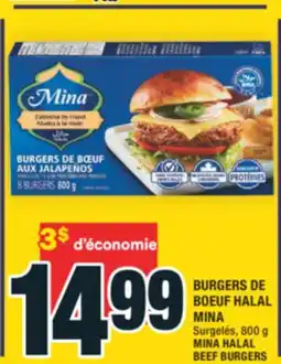 Super C BURGERS DE BOEUF HALAL MINA | MINA HALAL BEEF BURGERS offer