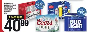 Marche Ami BIÈRE LABATT, MOLSON, SLEEMAN | BEER offer