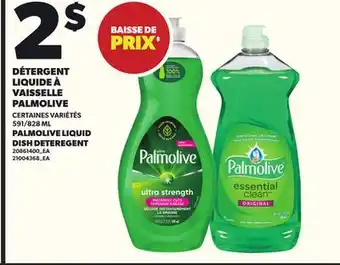 Provigo DÉTERGENT LIQUIDE À VAISSELLE PALMOLIVE, 591/828 ML offer