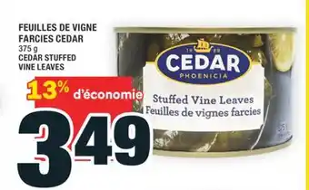 Super C FEUILLES DE VIGNE FARCIES CEDAR | CEDAR STUFFED VINE LEAVES offer