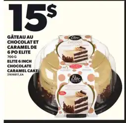 Provigo GÂTEAU AU CHOCOLAT ET CARAMEL DE 6 PO ELITE, 700 G offer