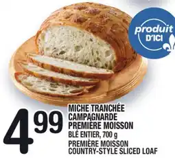 Marche Ami MICHE TRANCHÉE CAMPAGNARDE PREMIÈRE MOISSON | PREMIÈRE MOISSON COUNTRY-STYLE SLICED LOAF offer