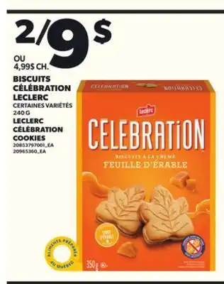 Provigo BISCUITS CÉLÉBRATION LECLERC, 240 G offer