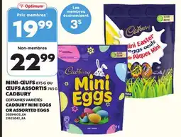 Provigo MINI-ŒUFS 875 G OU ŒUFS ASSORTIS 745 G CADBURY offer