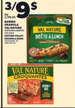 Provigo BARRES GRANOLA VAL NATURE, 120-230 G offer