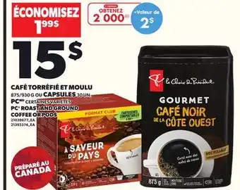 Provigo CAFÉ TORRÉFIÉ ET MOULU, 875/930 G OU CAPSULES, 30 UN. PC offer