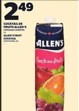 Provigo COCKTAIL DE FRUITS ALLEN'S, 1 L offer