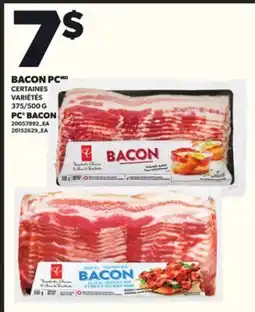 Provigo BACON PC, 375/500 G offer