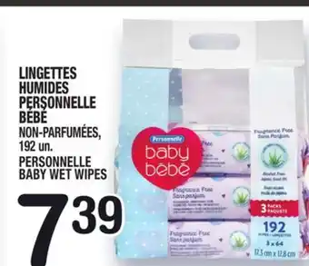 Marche Ami LINGETTES HUMIDES PERSONNELLE BÉBÉ | PERSONNELLE BABY WET WIPES offer