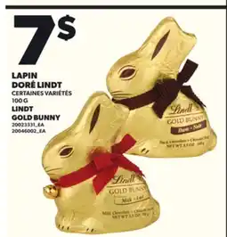 Provigo LAPIN DORÉ LINDT, 100G offer