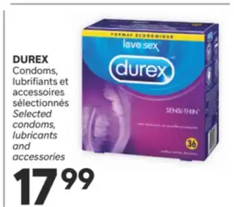 Brunet DUREX CONDOMS, LUBRIFIANTS ET ACCESSOIRES SÉLECTIONNÉS offer