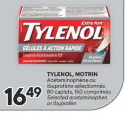 Brunet TYLENOL, MOTRIN Acétaminophène ou ibuprofène sélectionnés offer