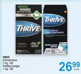 Uniprix THRIVE Gommes/Gums 2 mg, Pastilles/Lozenges 1 mg offer