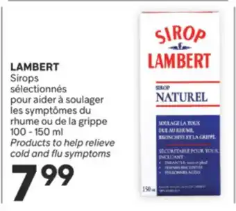 Brunet LAMBERT Sirops sélectionnés pour aider à soulager les symptômes du rhume ou de la grippe offer