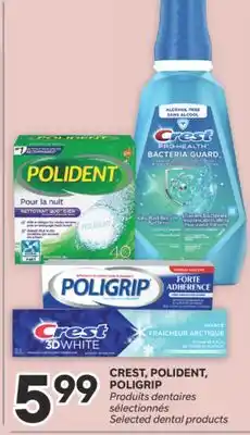 Brunet CREST, POLIDENT, POLIGRIP Produits dentaires sélectionnés offer