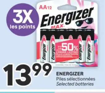 Brunet ENERGIZER Piles sélectionnées offer