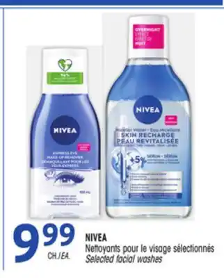 Uniprix NIVEA Nettoyants pour le visage sélectionnés/Selected facial washes offer