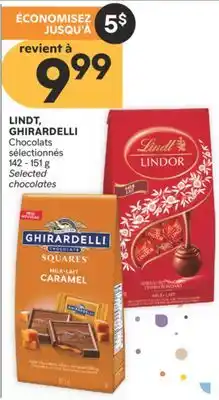 Brunet LINDT, GHIRARDELLI Chocolats sélectionnés offer