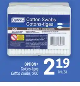 Uniprix OPTION+ Cotons-tiges/Cotton swabs offer