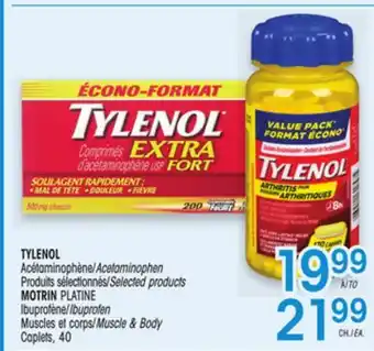 Uniprix TYLENOL Acétaminophène/Acetaminophen MORTIN PLATINE Ibuprofène/Ibuprofen offer