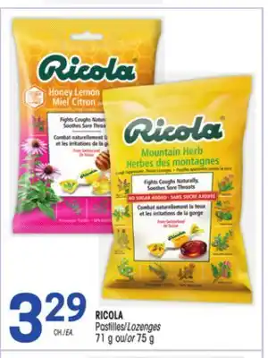 Uniprix RICOLA Pastilles/Lozenges offer