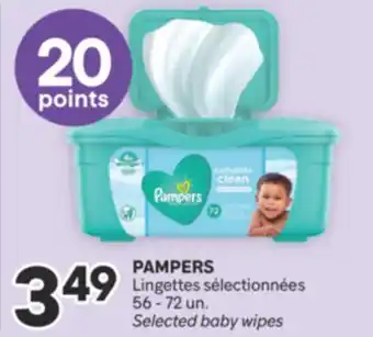 Brunet PAMPERS LINGETTES SÉLECTIONNÉES offer