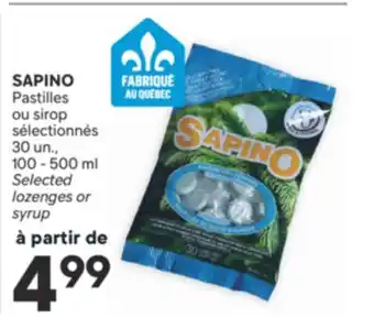 Brunet SAPINO Pastilles ou sirop sélectionnés offer