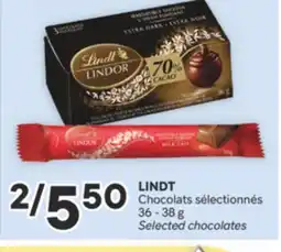 Brunet LINDT Chocolats sélectionnés offer