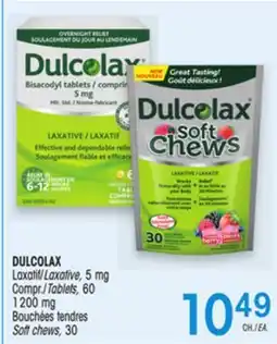 Uniprix DULCOLAX Laxatif/Laxative, 5 mg, 1 200 mg Bouchées tendres/Soft chews offer